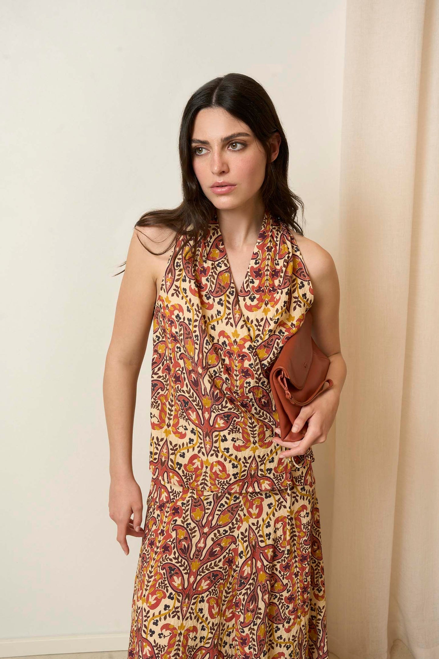 Top SOLÉ Estampado Mocca - BIMANI