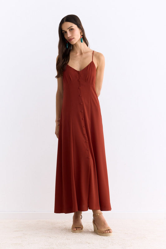 Vestido BERLÍN Teja Mencía - BIMANI