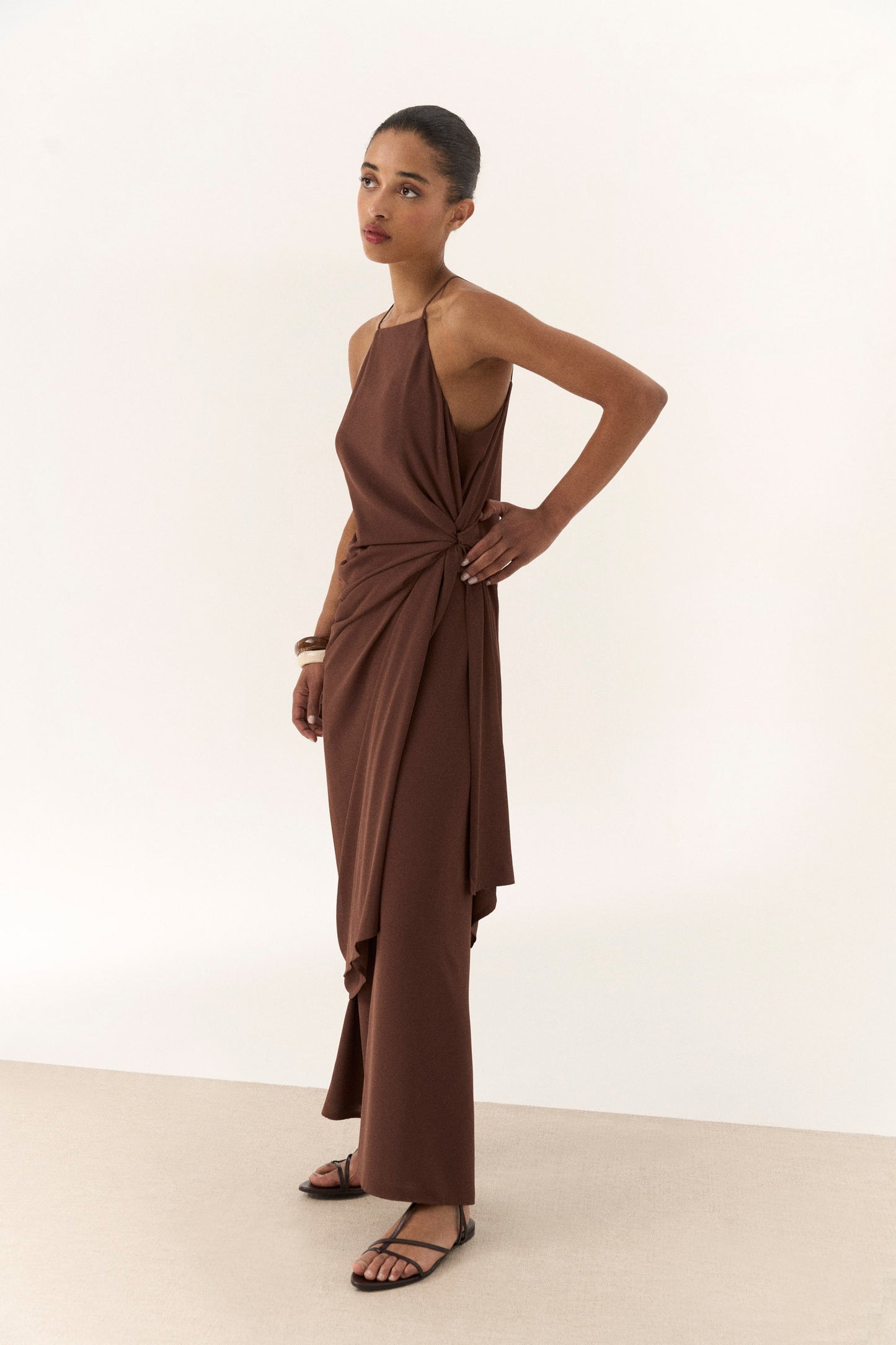 Vestido CAÑAVERAL Marrón Mocca