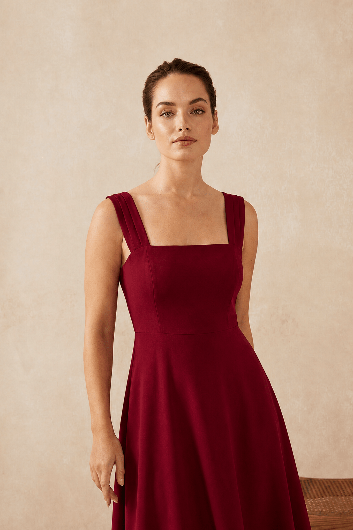 Vestido CIBELINA Granate Magma - BIMANI