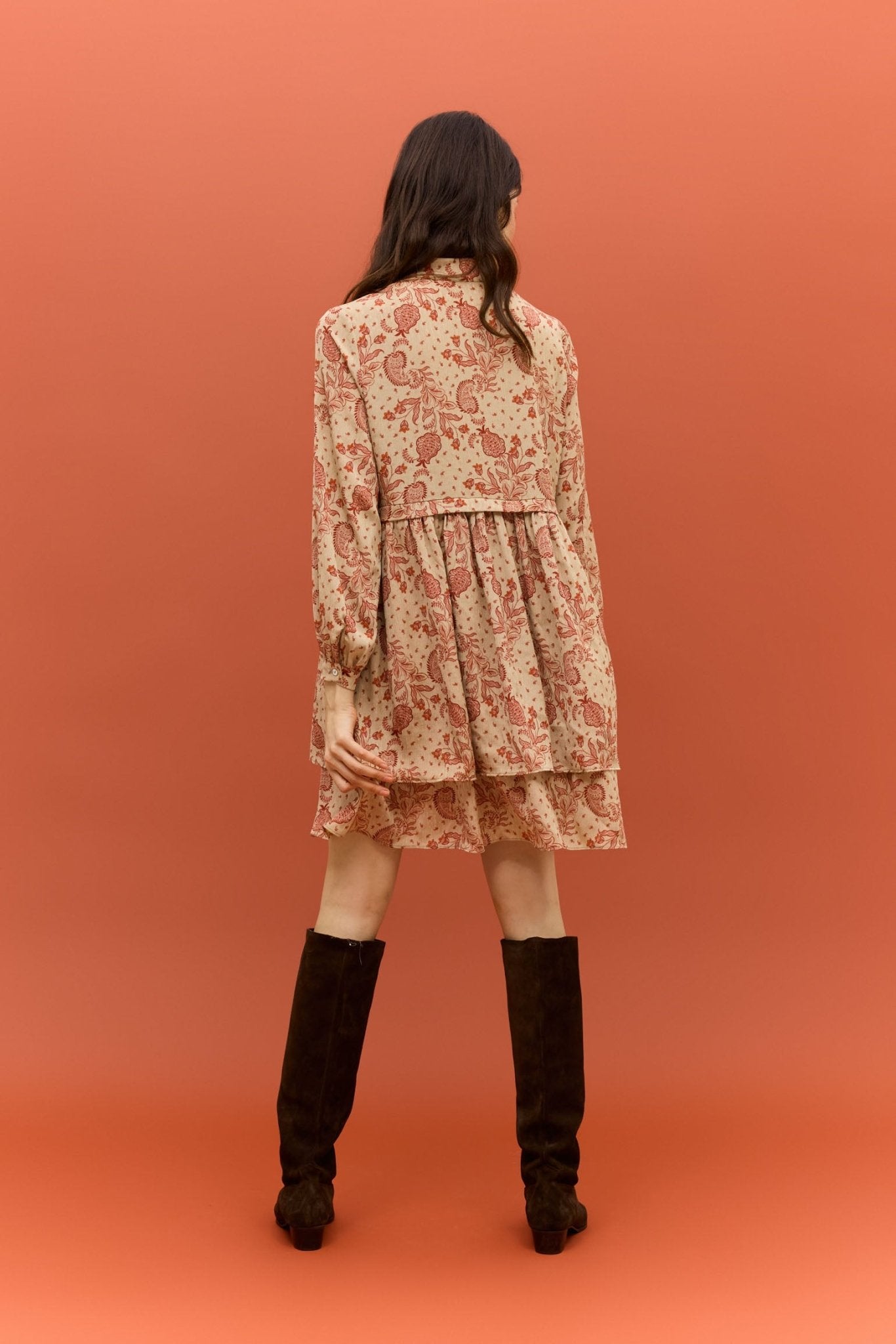 Vestido DUNA Estampado Teja - BIMANI