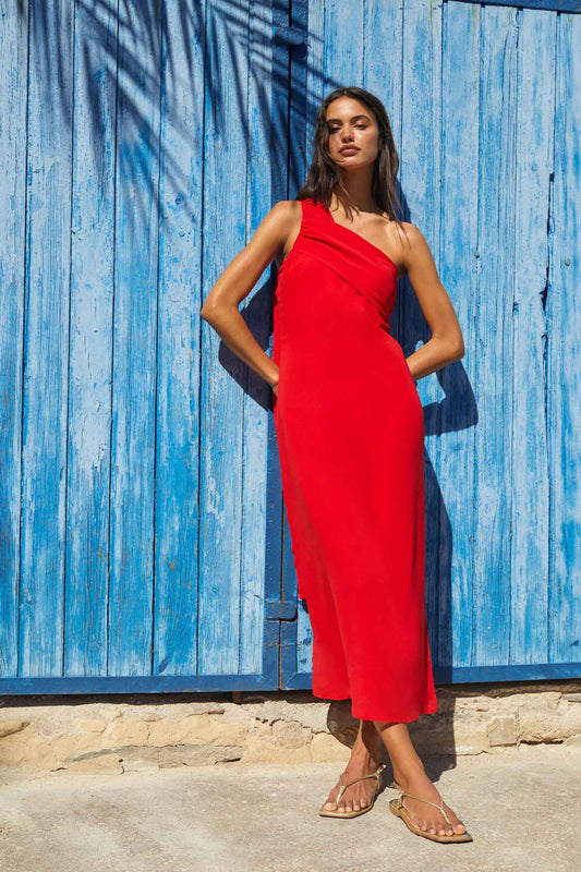 Vestido Papoula Vermelho ETNA