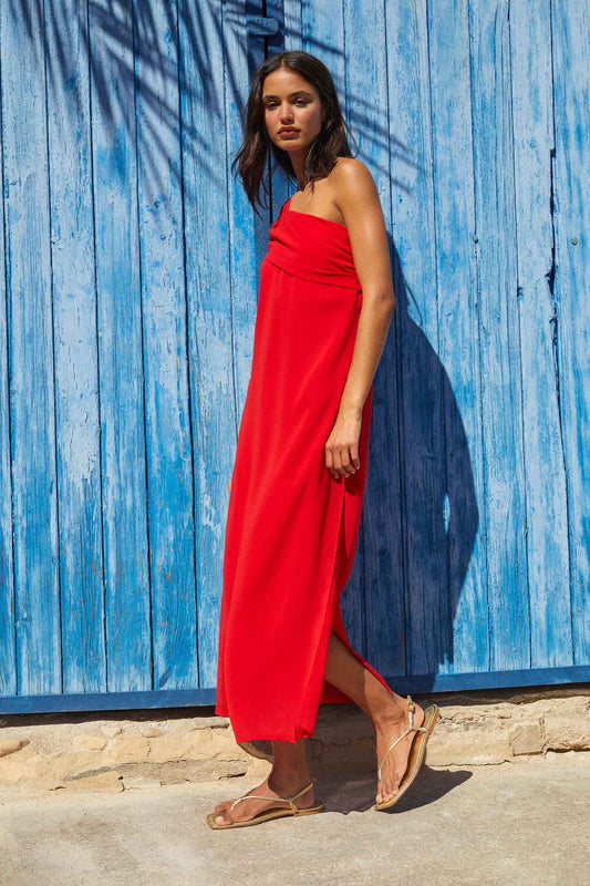 Vestido Papoula Vermelho ETNA
