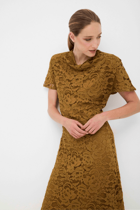 Vestido FIORELLA Oliva Peridoto - BIMANI