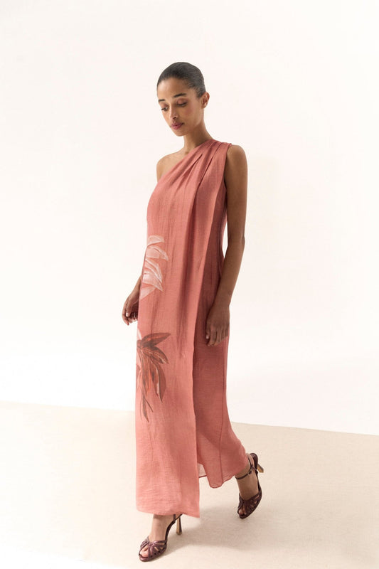 Vestido FLORENCIA Estampado Terracota - BIMANI