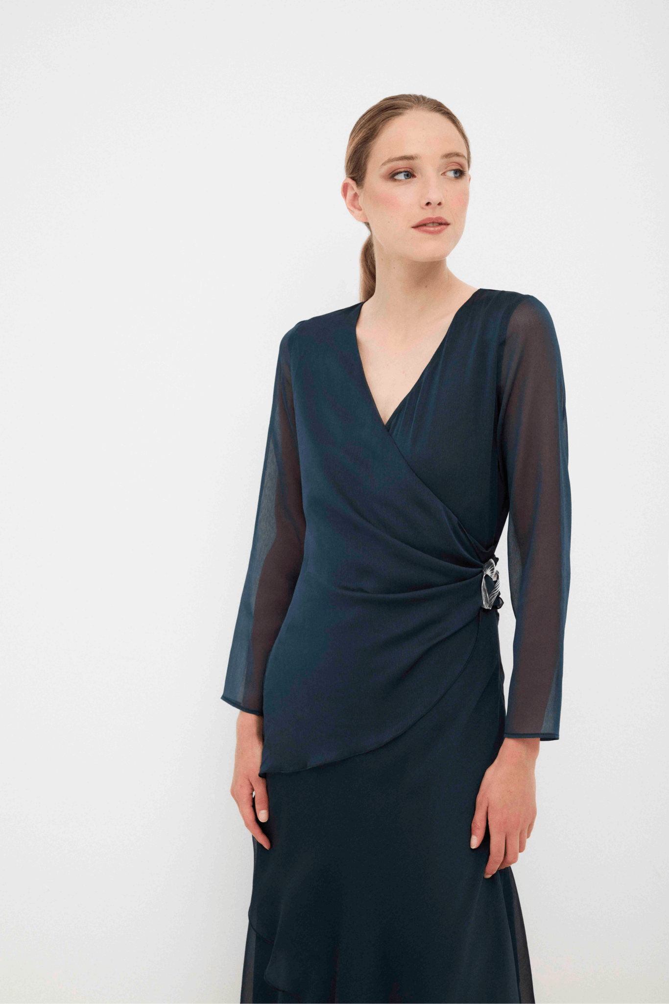 Vestido GIA Azul Petróleo - BIMANI