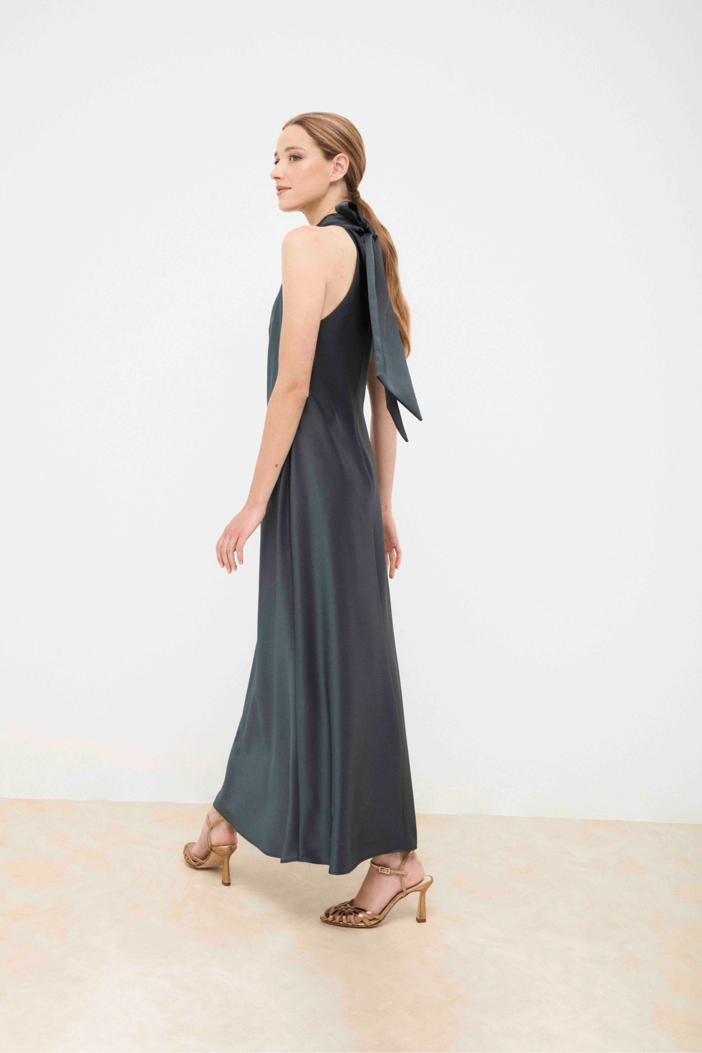 Vestido HELENA Azul Petróleo - BIMANI