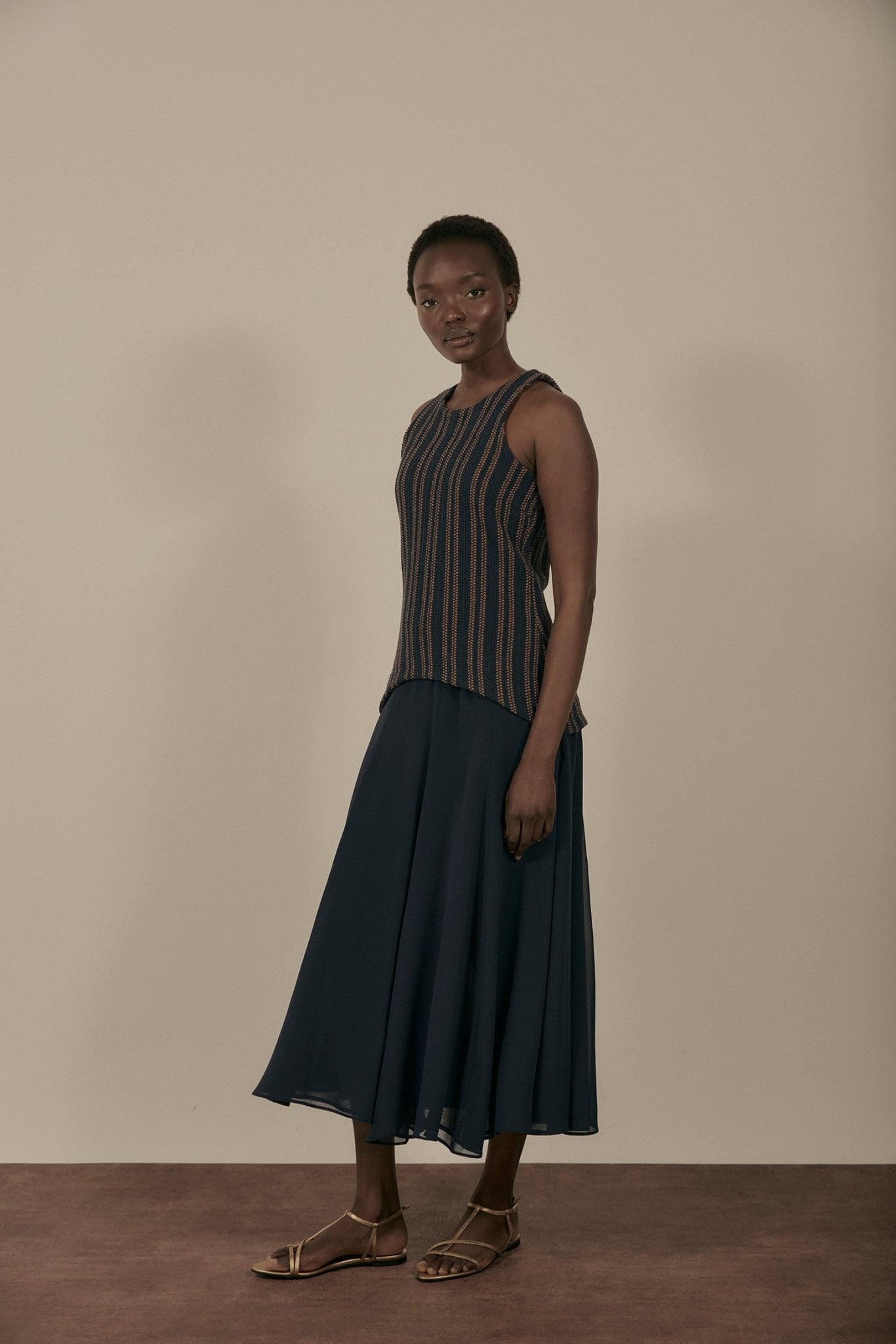 Vestido LUNÉ Rayas Azul - BIMANI