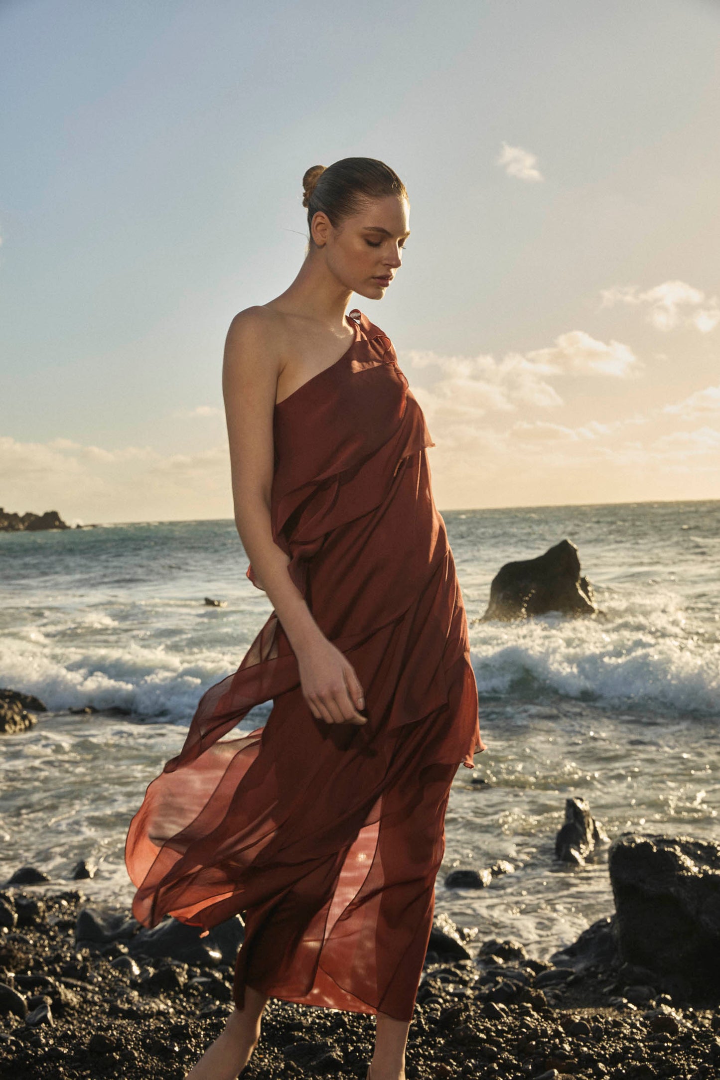 Vestido MARINA Teja Caldero - BIMANI
