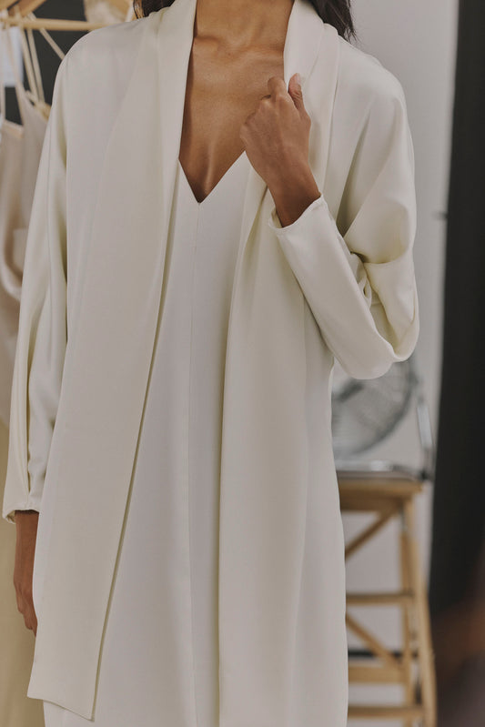 Vestido MATHILDE Crema - BIMANI