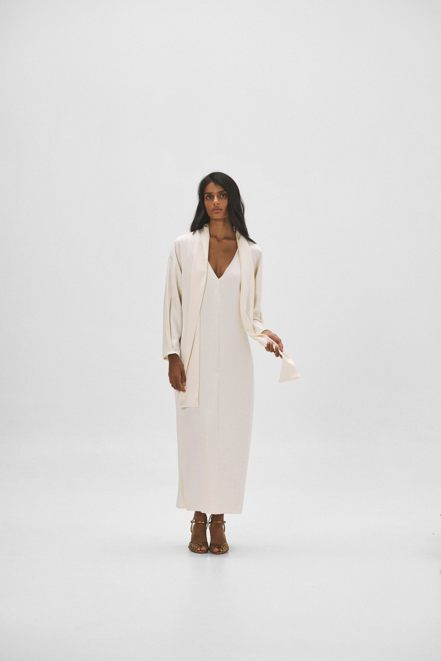 Vestido MATHILDE Crema - BIMANI