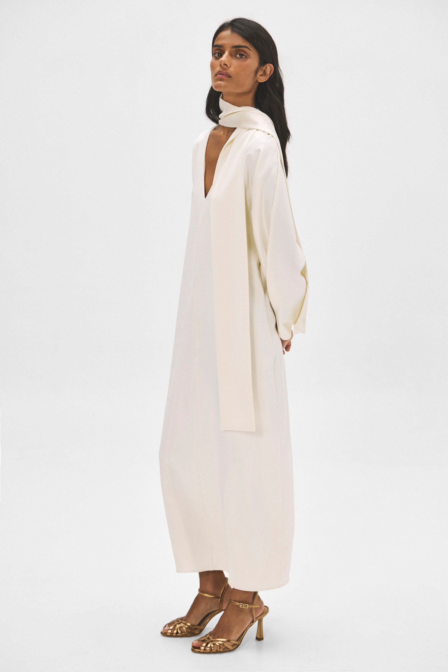 Vestido MATHILDE Crema - BIMANI
