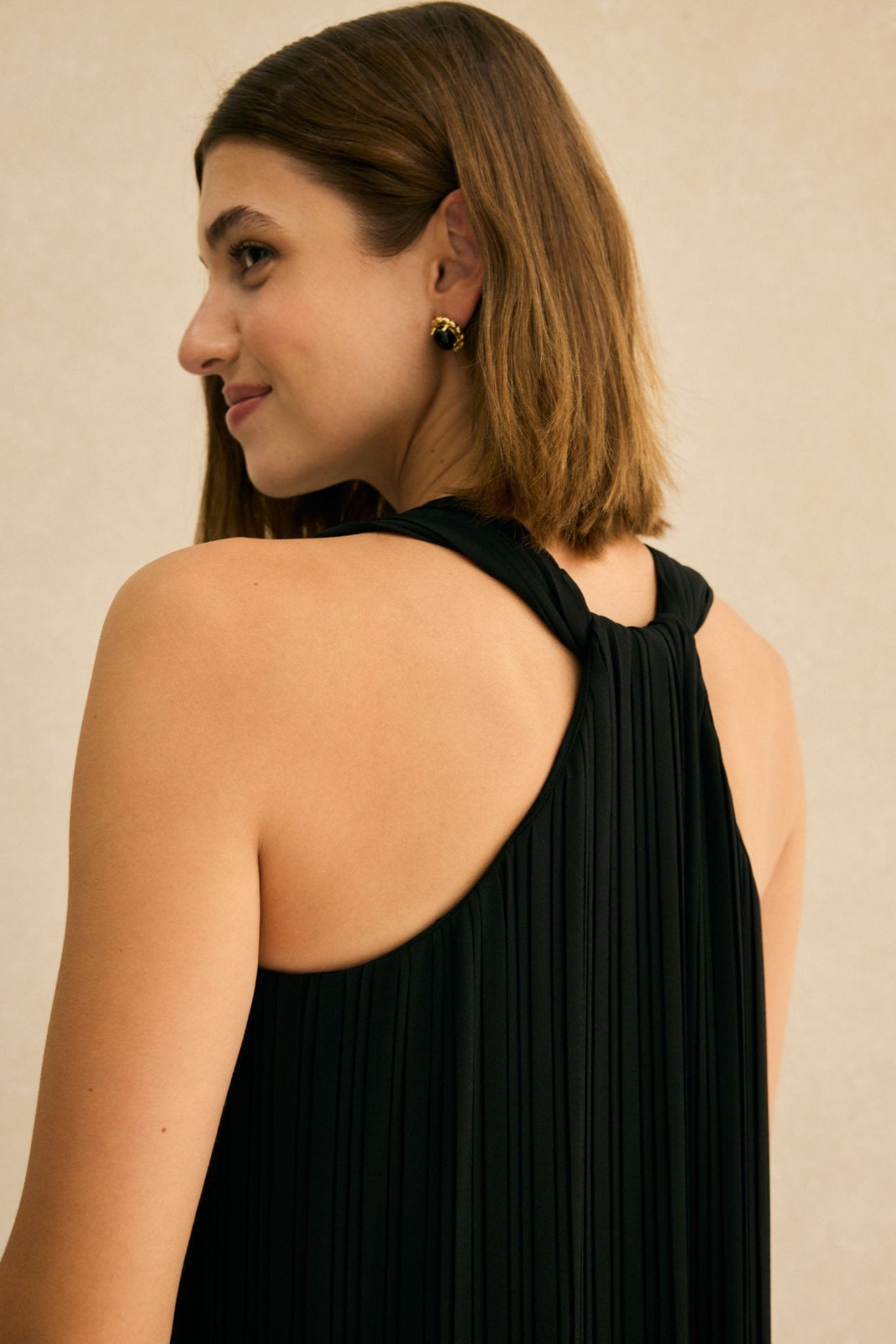 Vestido MENORCA Negro Magnético - BIMANI