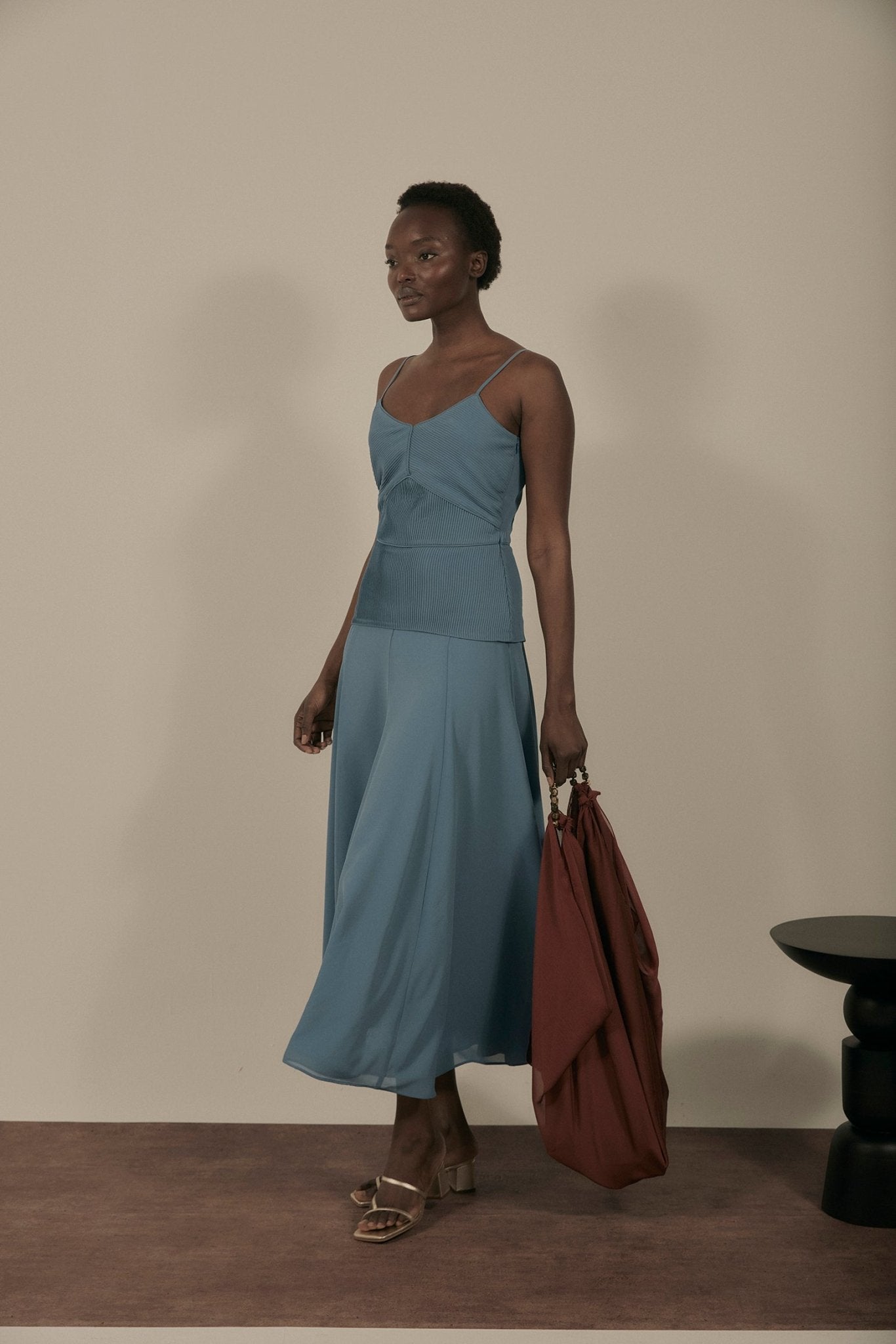 Vestido MOULIN Azul Niebla - BIMANI