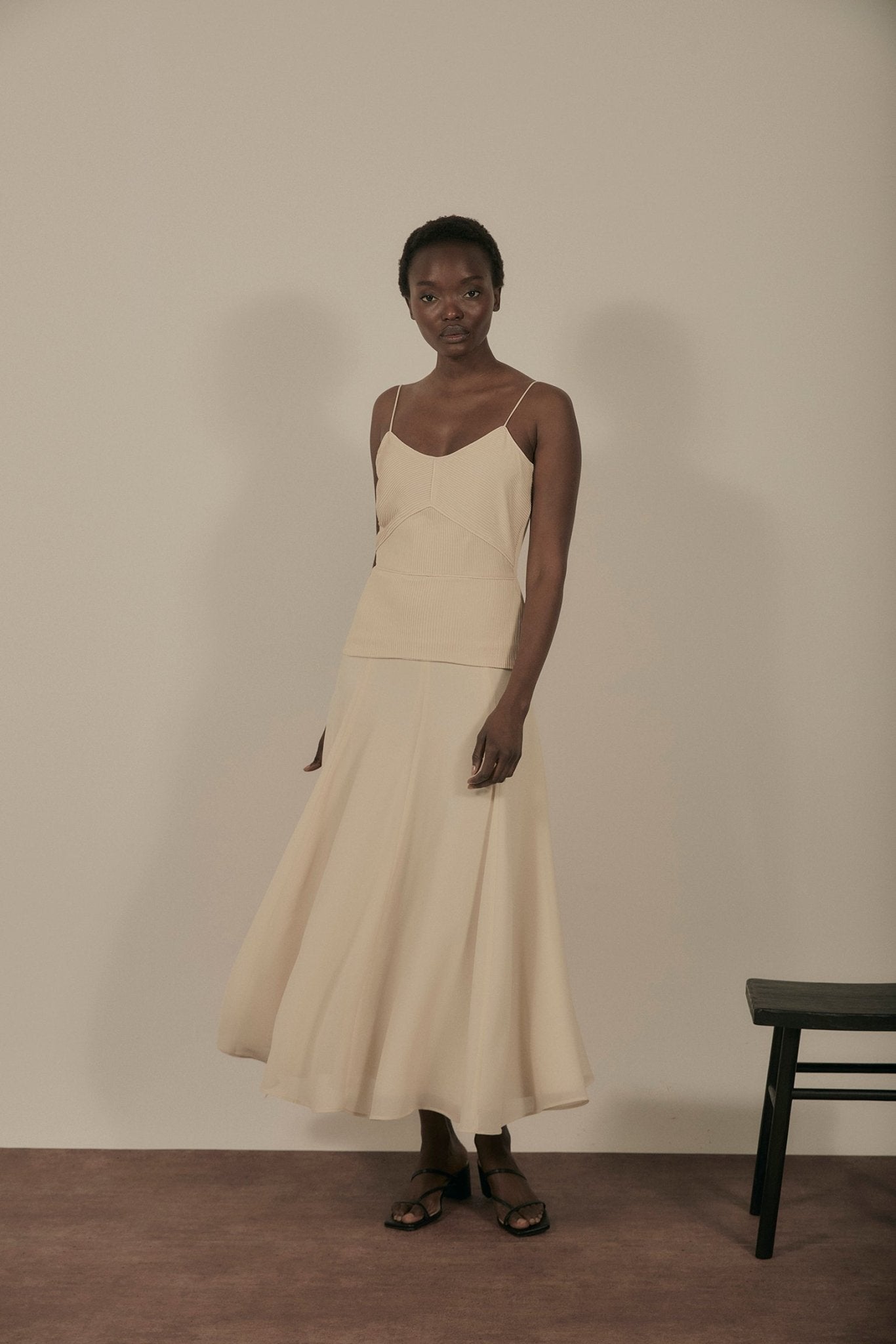 Vestido MOULIN Beige Caliza - BIMANI