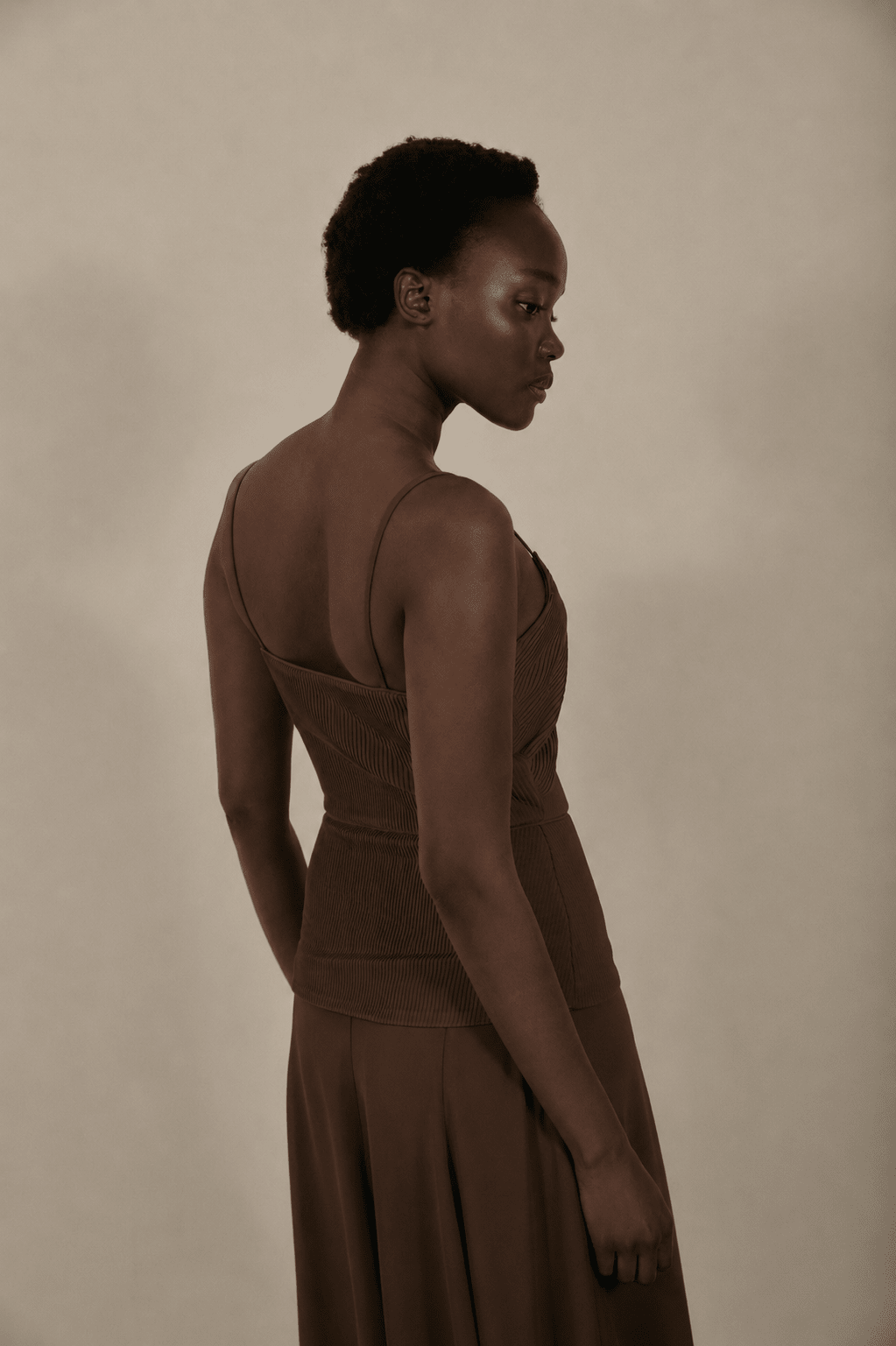 Vestido MOULIN Marrón Cacao - BIMANI