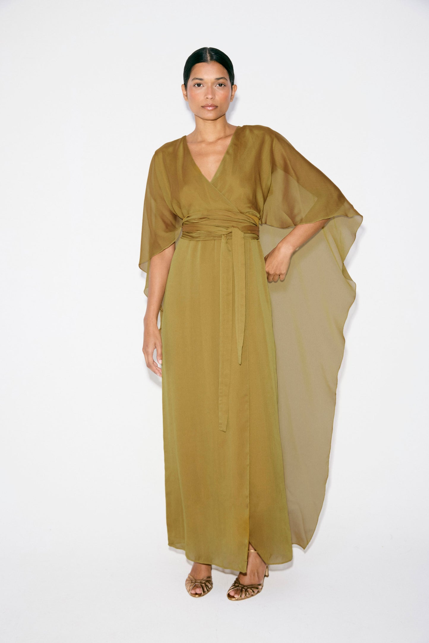 Vestido SOLINE Oliva Peridoto