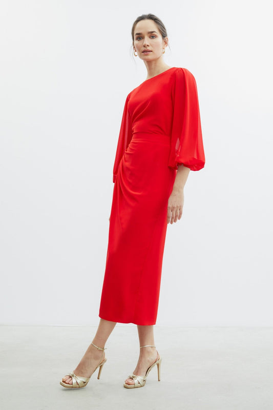 Falda RIGA Red Poppy - BIMANI